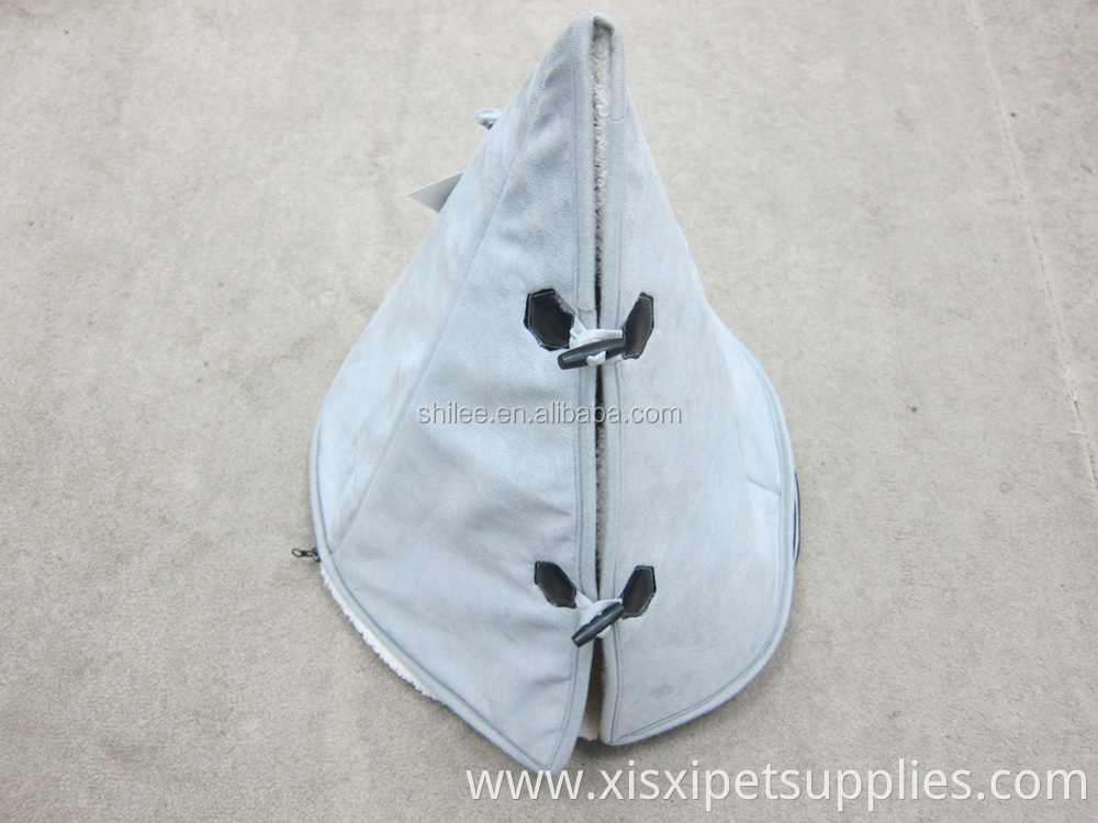 OEM teepee tent style cat cave bed/luxury pet bed/cat cave